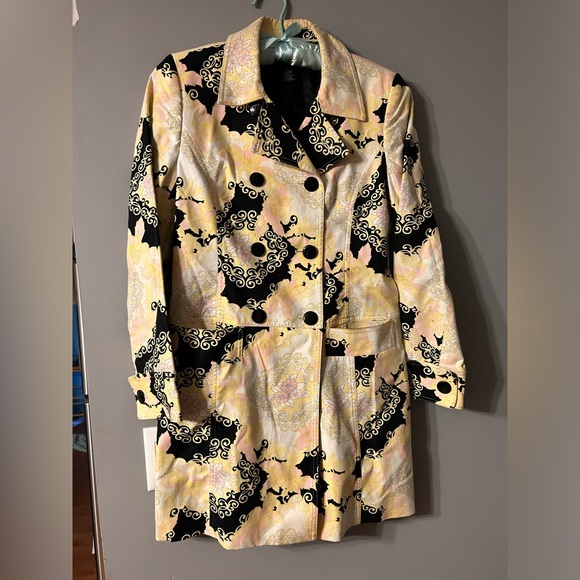 APOSTROPHE stretch womens size 2 original Trench Waterproof Jacket / coat - Picture 16 of 16